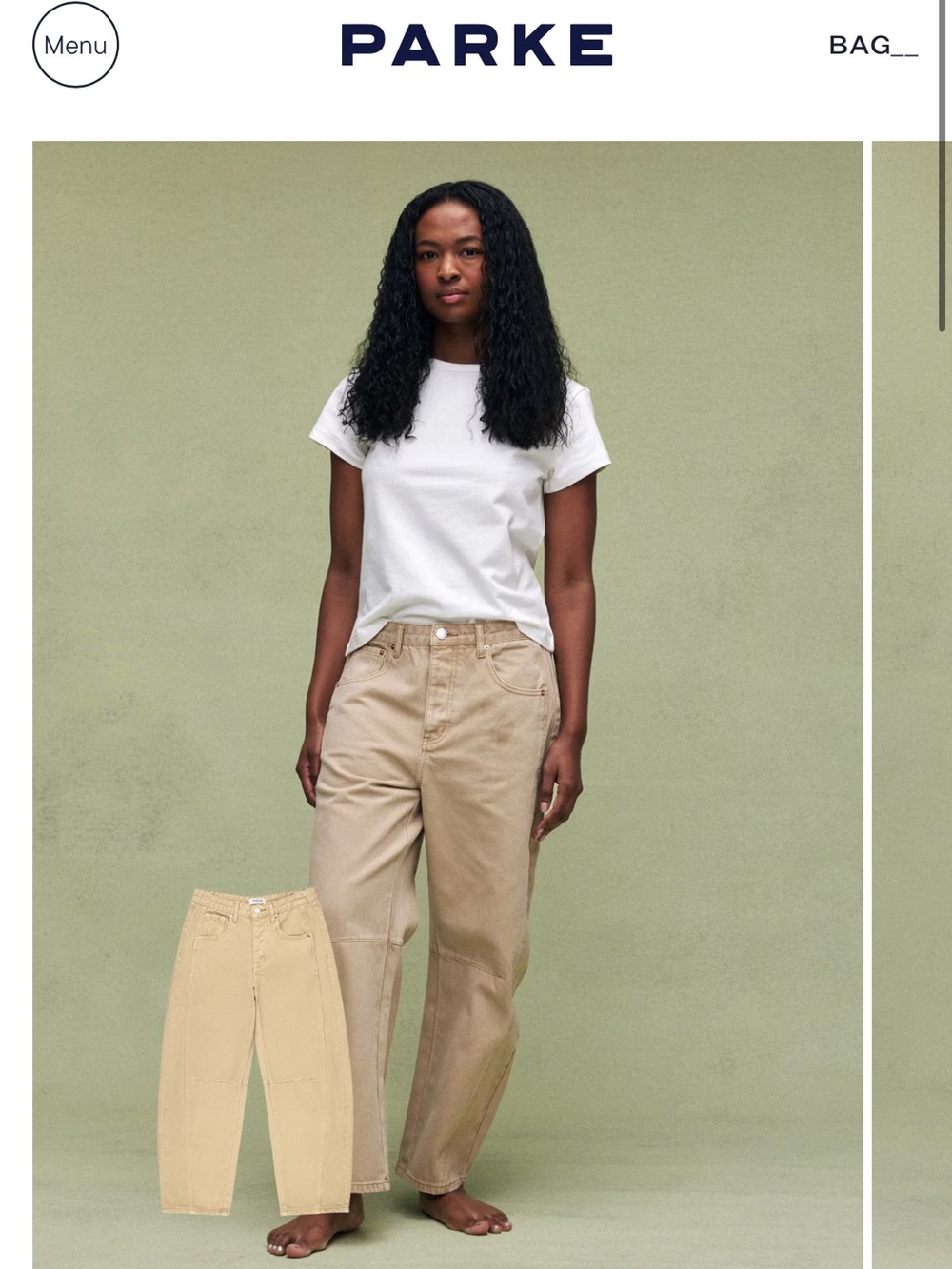 Parke Camel Horseshoe Jeans